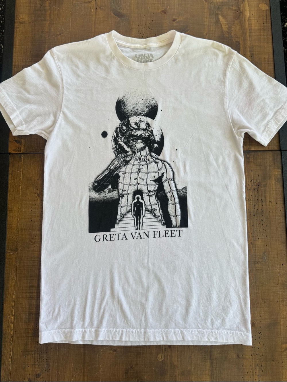Men’s White Short Sleeve- Greta Van Fleet Tour Merch